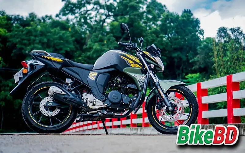 yamaha fzs fi v2 dd engine green color exhust